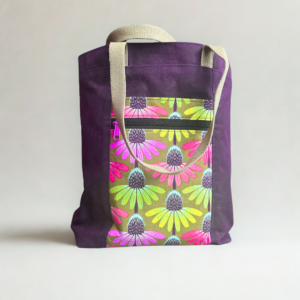 Eggplant Wax Canvas Tote Bag